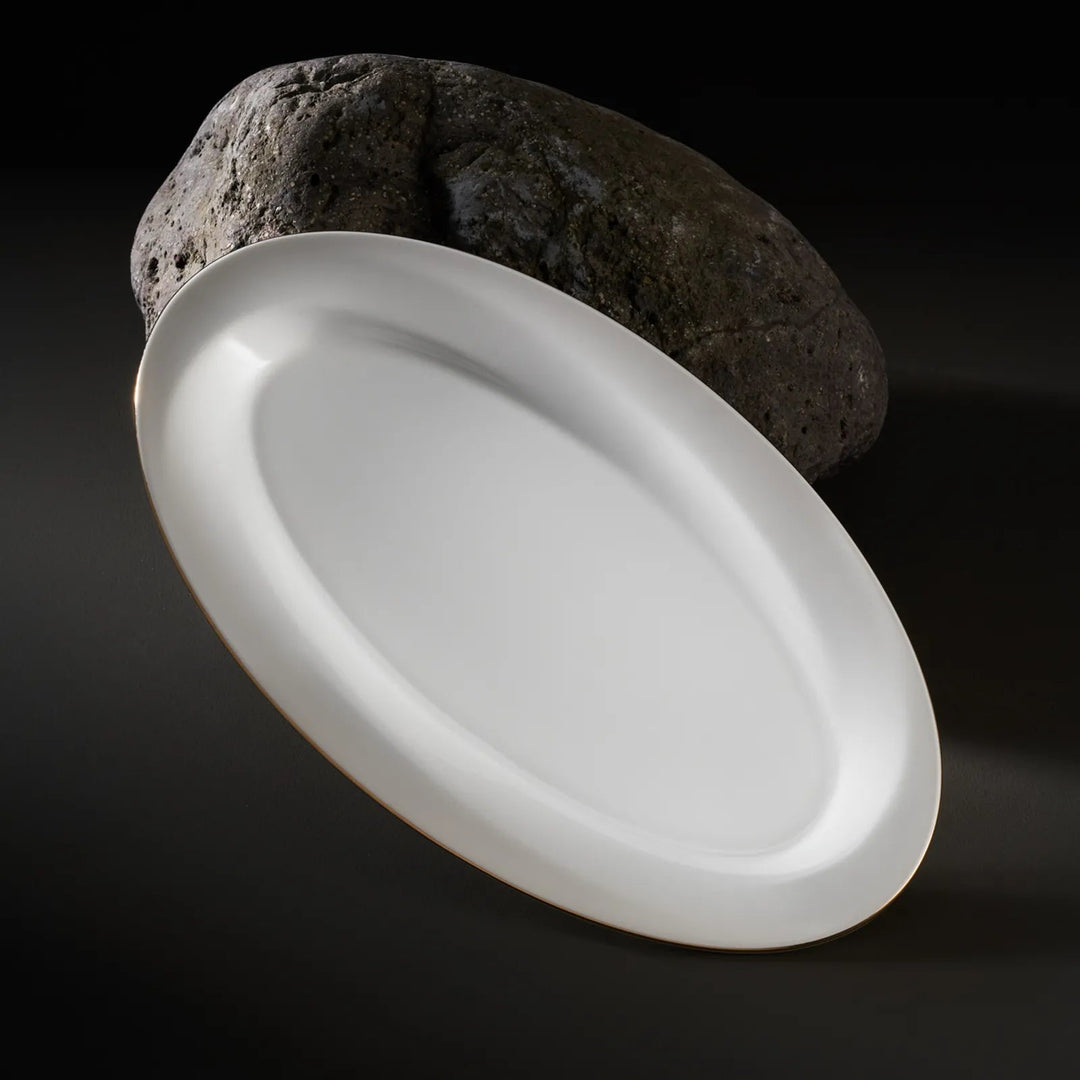 Karaca X Sarıyer Design Vortex Fine Pearl Porcelænssæt 28 - dele 6 - personer – Guld - Løven Home