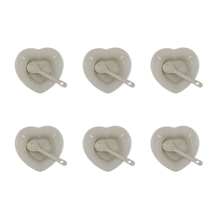 Kaya Hjerteformet Tapassæt 12 dele - Porcelæn - Løven Home