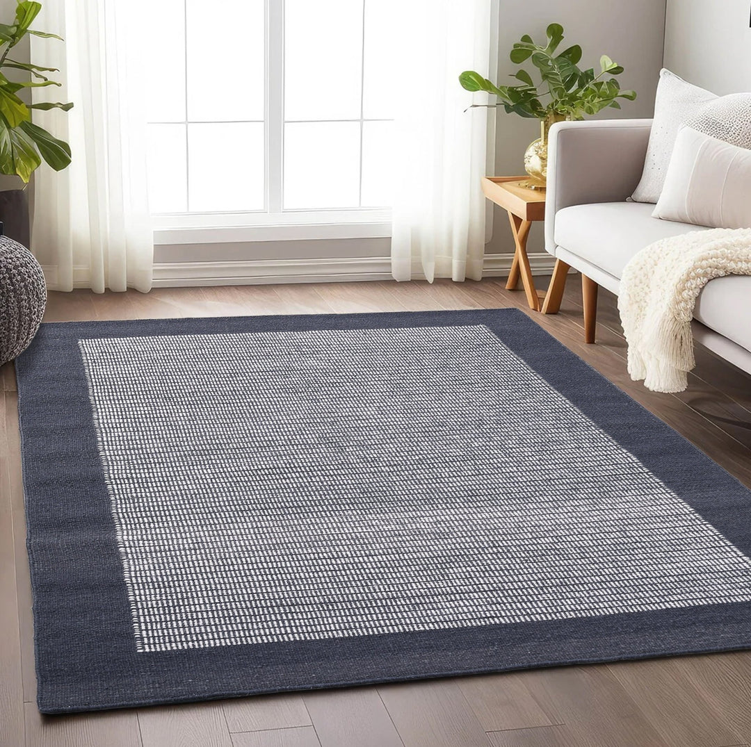 Kelim Tæppe - New Delhi Antracit Farve - Løven Home