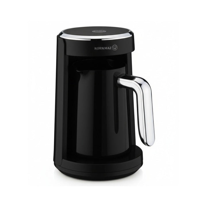 Korkmaz Keyif Türk Elektrisk Tyrkisk Kaffemaskine 480W - Sort/Sølv - Løven Home