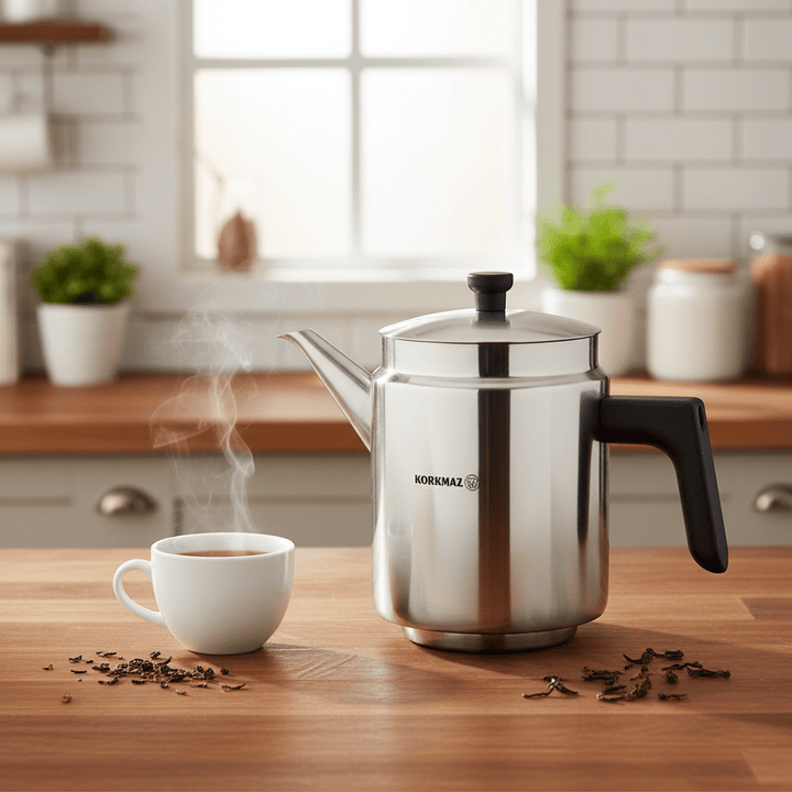 Korkmaz - Proline Tekande – 2,6 Liter | Rustfrit stål | Satin - Løven Home