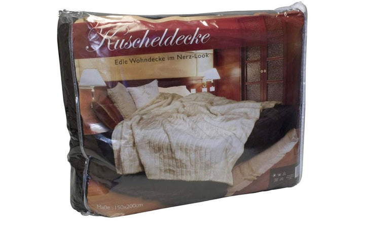 Kuscheldecke Blødt Plaid / Tæppe – 150 × 200 cm - Hvid - Løven Home