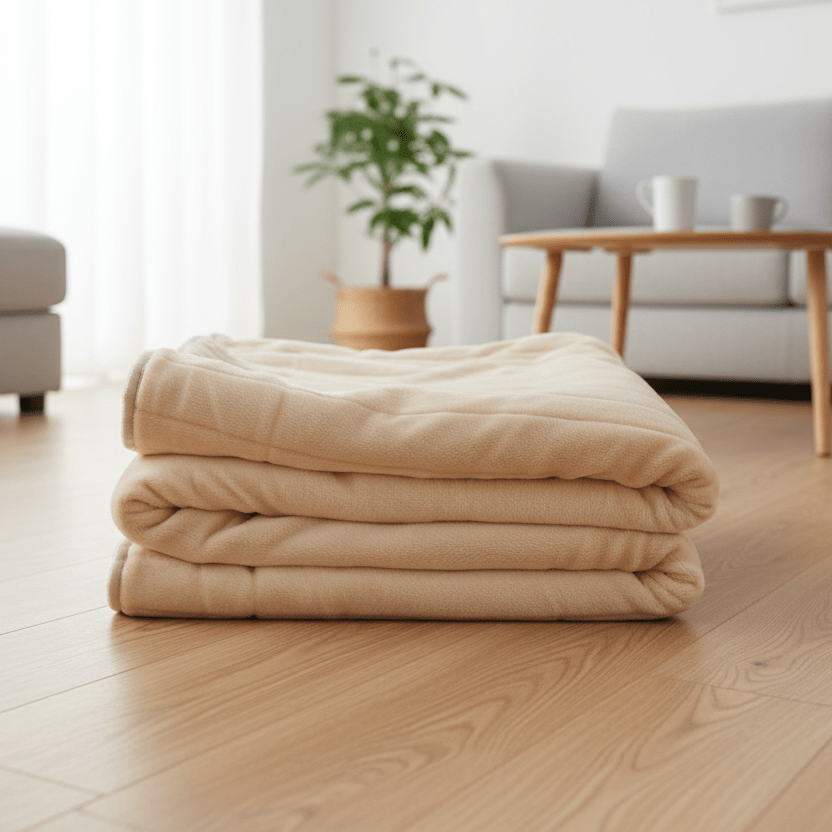 Kuscheldecke Blødt Plaid / Sengetæppe – 150 × 200 cm - Lys beige - Løven Home