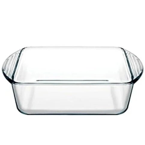 Kvadratisk Ovnfast Glasfad 1 L. - Borcam - Løven Home