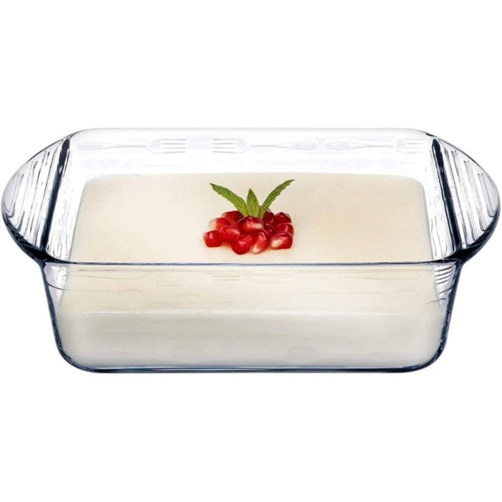 Kvadratisk Ovnfast Glasfad 1 L. - Borcam - Løven Home