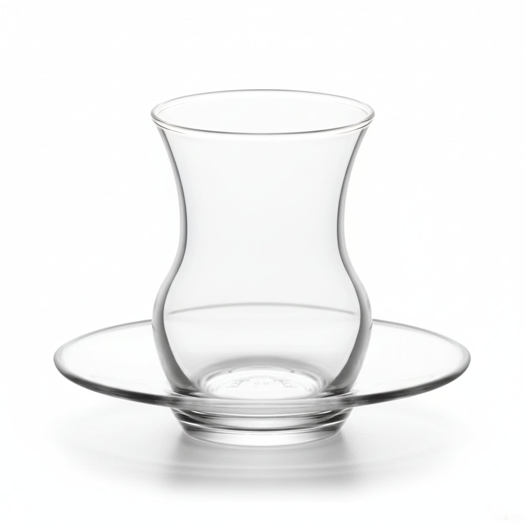 LAV Ayda Teglassæt – 12 dele (6 teglas + 6 underkopper) – 135 ml - Løven Home