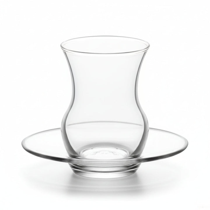 LAV Ayda Teglassæt – 12 dele (6 teglas + 6 underkopper) – 135 ml - Løven Home