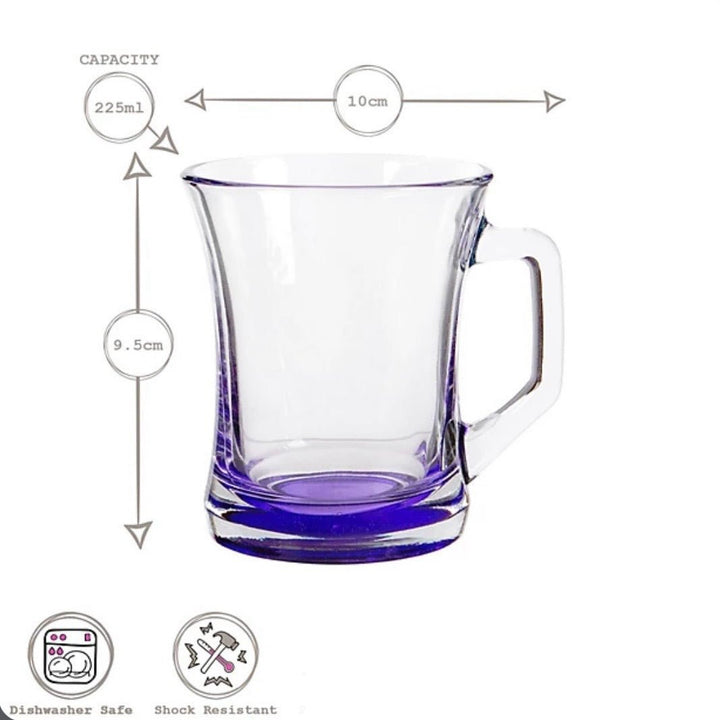 LAV Coral Zen+ Glaskrussæt – 225 ml – Flerfarvet Base | 6 stk. - Løven Home