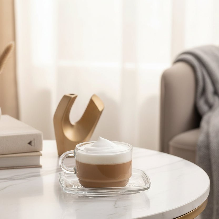 Lav Cozy Teglas Underkoppesæt 6 stk. (10x10 cm) - Løven Home