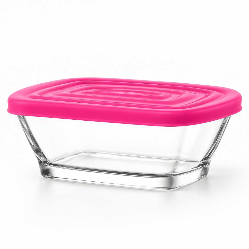 LAV Defne - Madopbevaringsbeholdere - 2 stk. | 375 ml | Glas/plast - Løven Home
