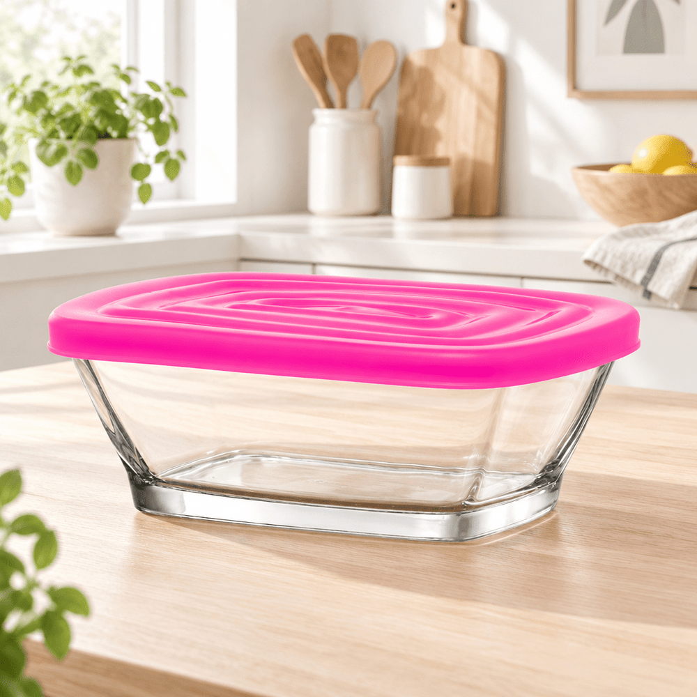 LAV Defne - Madopbevaringsbeholdere - 2 stk. | 375 ml | Glas/plast - Løven Home