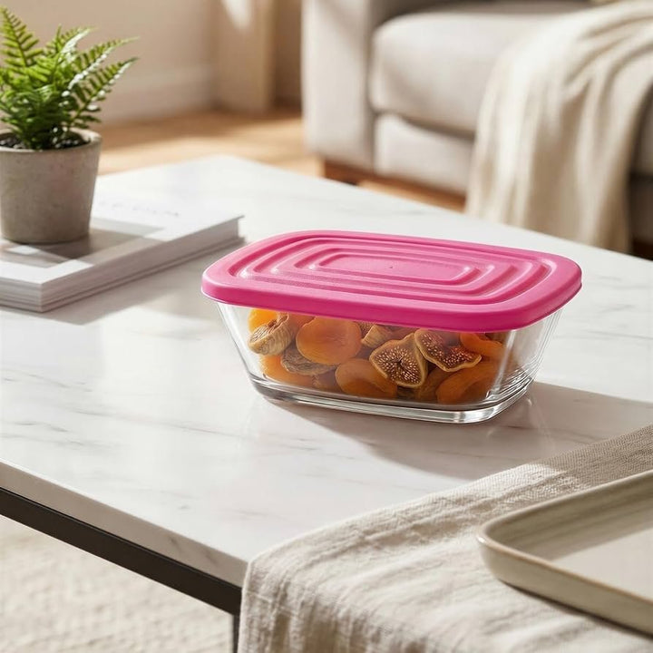 LAV Defne - Madopbevaringsbeholdere - 2 stk. | 375 ml | Glas/plast - Løven Home