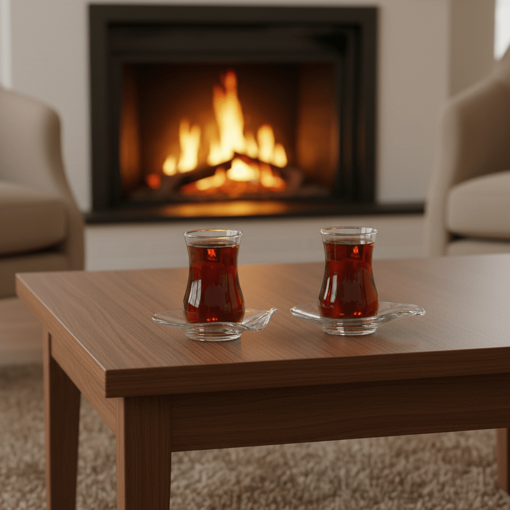 LAV Eva Teglassæt 12 dele | Bladformet Design - Løven Home