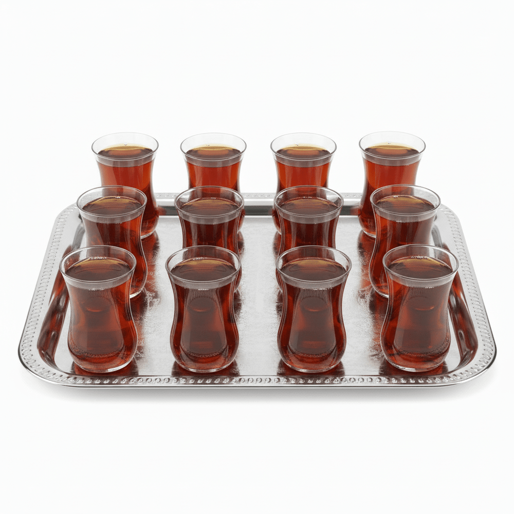 Lav Klasik Optikli Teglassæt 12 stk. | 115 ml. - Løven Home