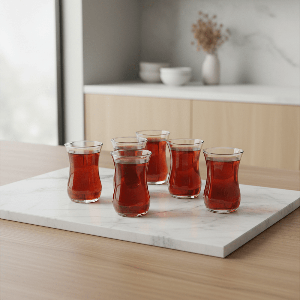 LAV Klasik Optikli Teglassæt – 6 stk. | 115 ml - Løven Home