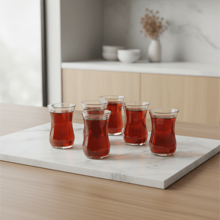 LAV Klasik Optikli Teglassæt – 6 stk. | 115 ml - Løven Home