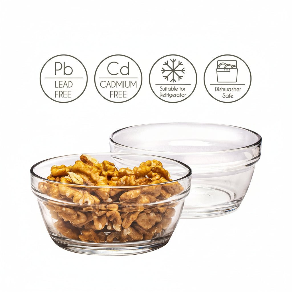 Lav Master Madopbevaring Glasskålesæt m/Låg | 8 dele | 250 ml - Løven Home