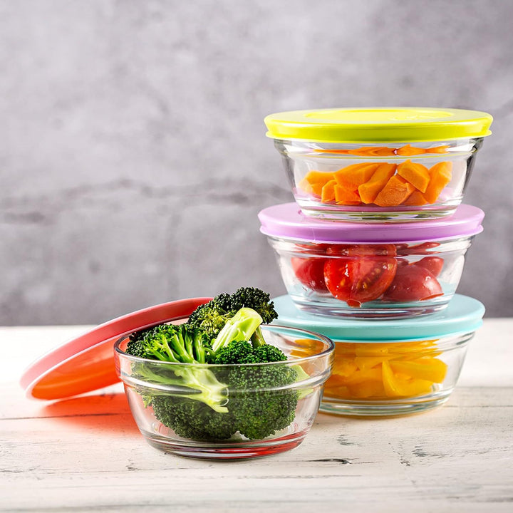 Lav Master Madopbevaring Glasskålesæt m/Låg | 8 dele | 250 ml - Løven Home