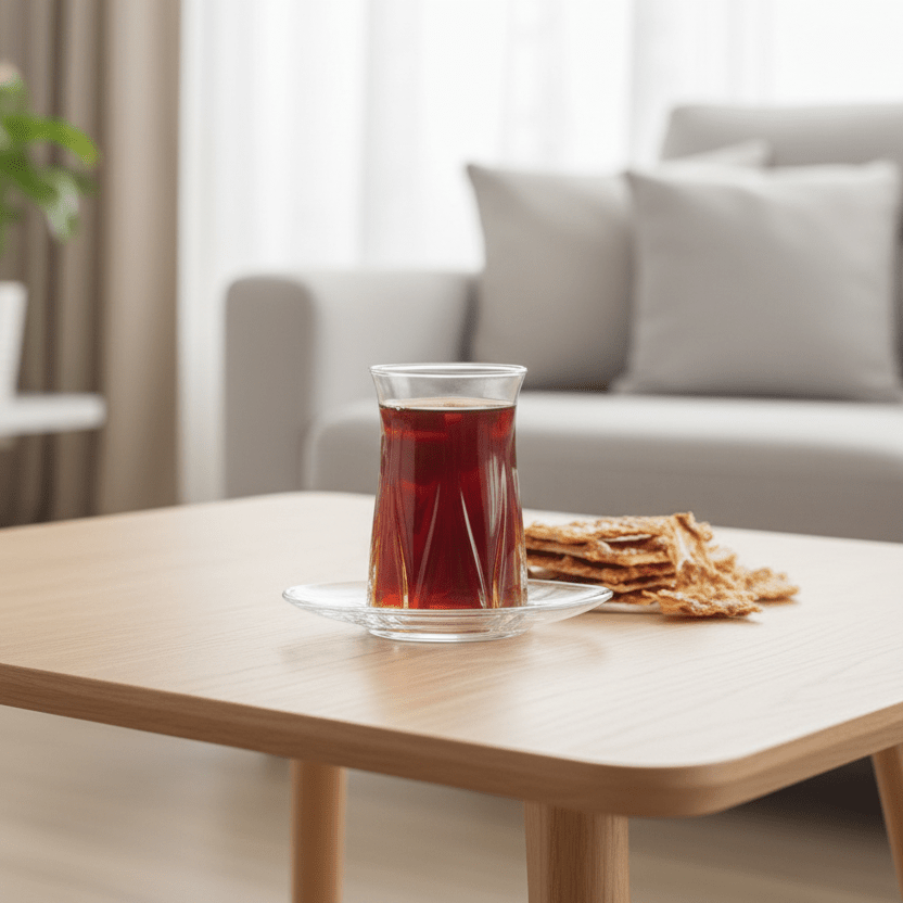 Lav Zoey Teglas Underkoppesæt 6 stk. (12,4 cm) - Løven Home
