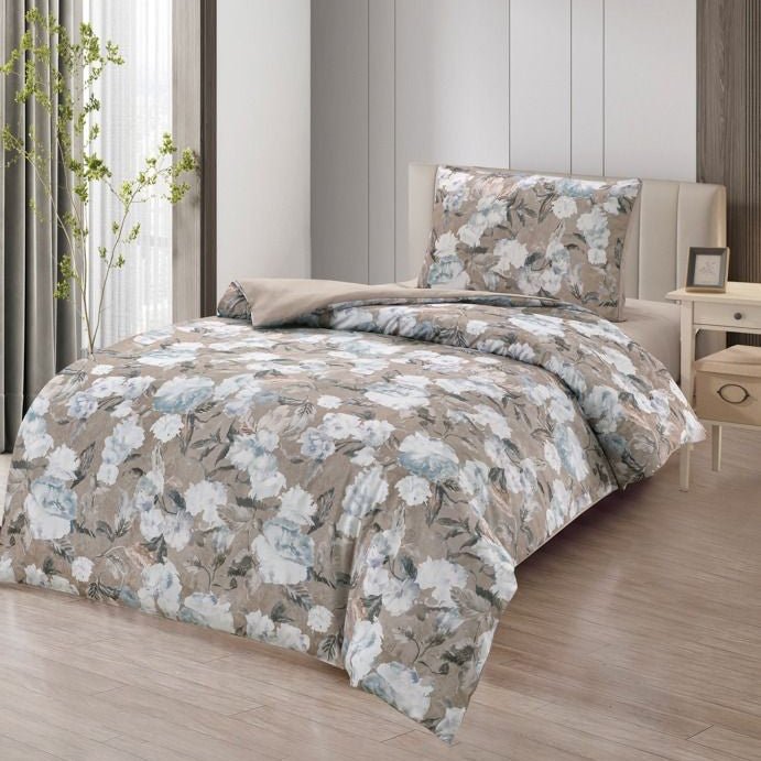 Lavella Akel - Sengetøjssæt - 3 dele | 140x200 cm | Beige - Løven Home