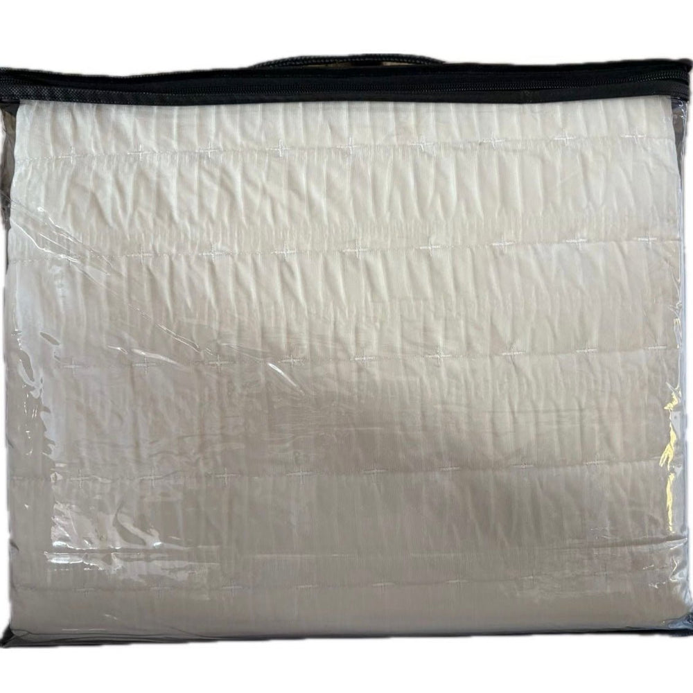 Lavella Bade Sengetæppe Sæt 3 Dele | 240x250 cm | Creme - Løven Home