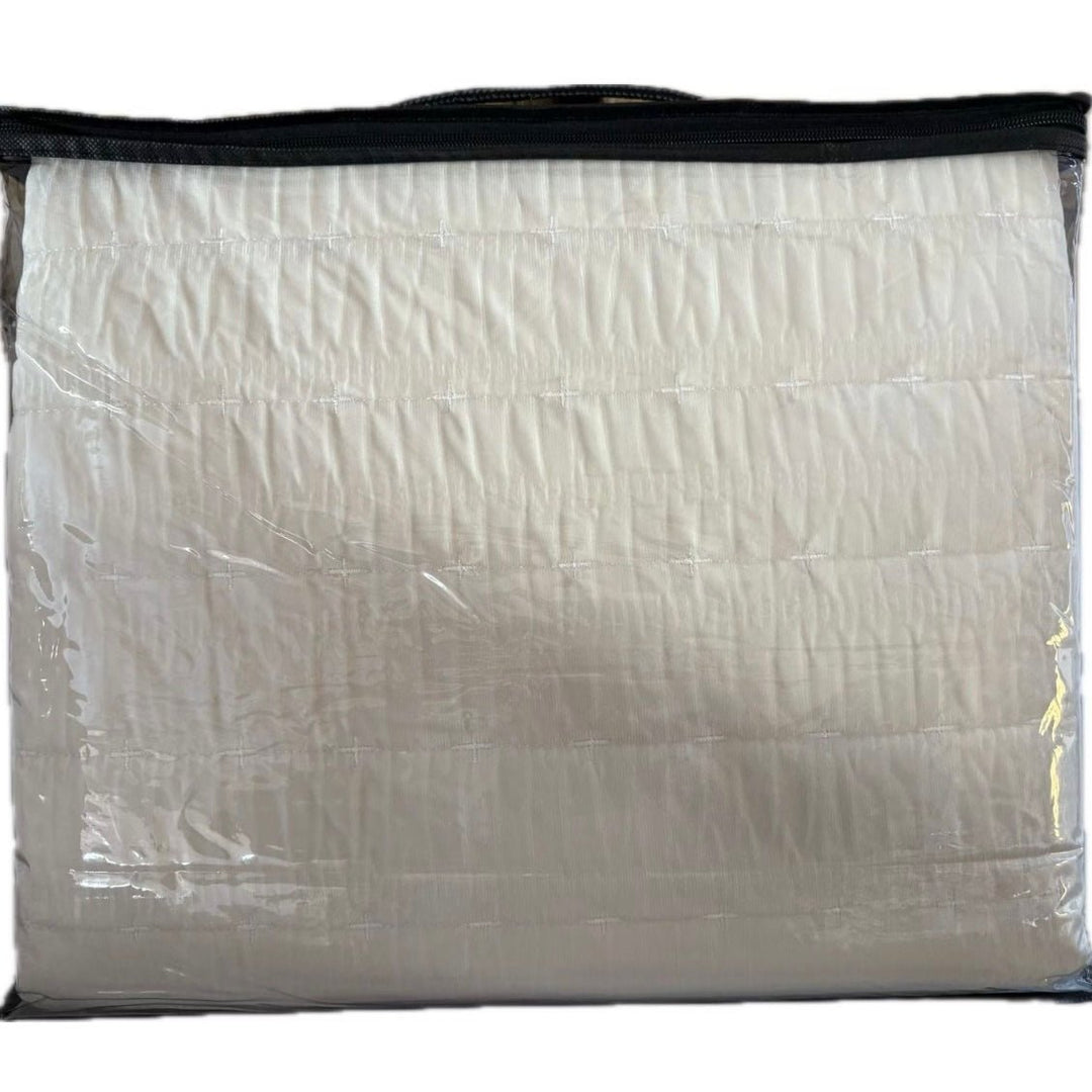 Lavella Bade Sengetæppe Sæt 3 Dele | 240x250 cm | Creme - Løven Home