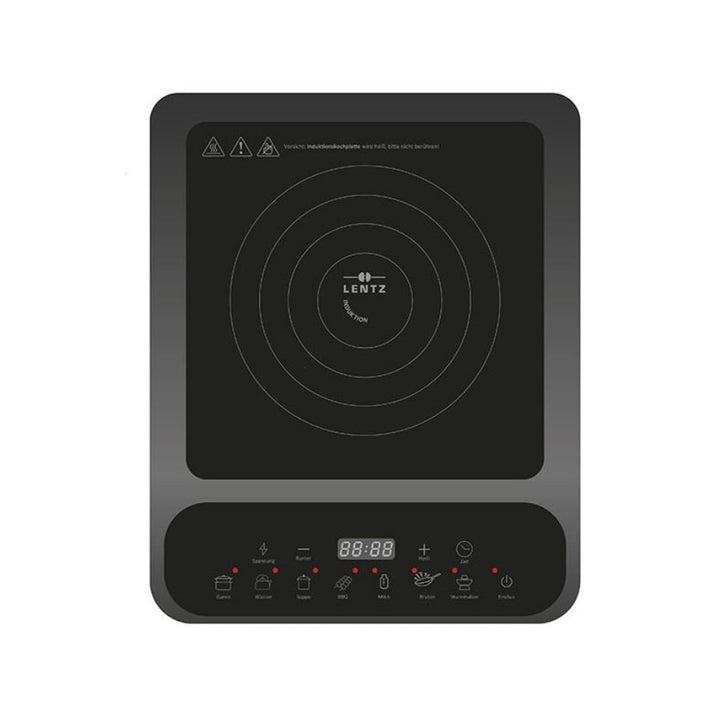 LENTZ Enkelt Induktionskogeplade 2000W Sort - Løven Home