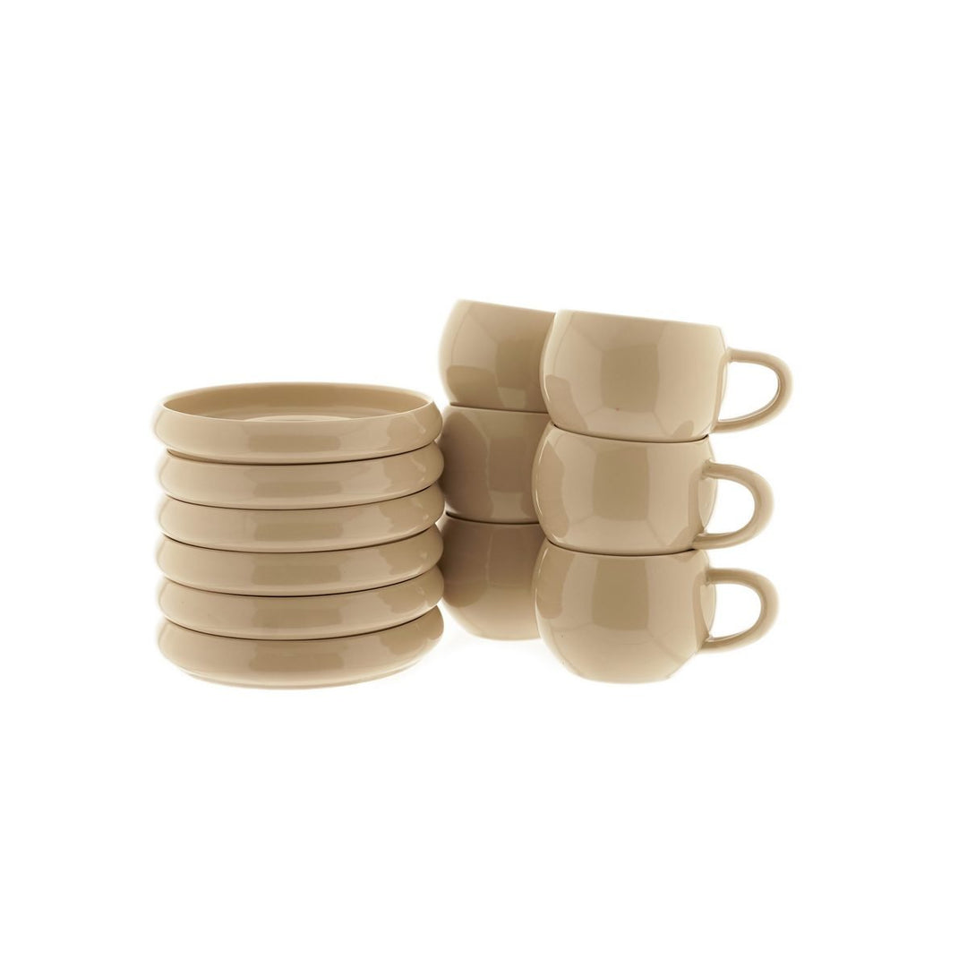 Lissa Bonna Biscuit kaffeservice i porcelæn (12 dele) - Løven Home