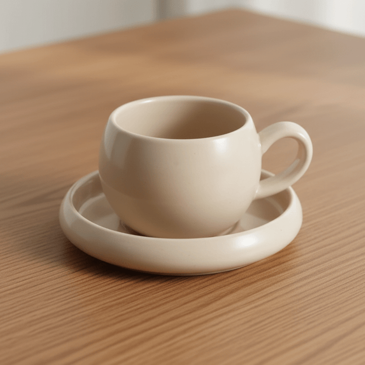 Lissa Bonna Biscuit te - /kaffeunderkopper i porcelæn – 6 stk. - Løven Home