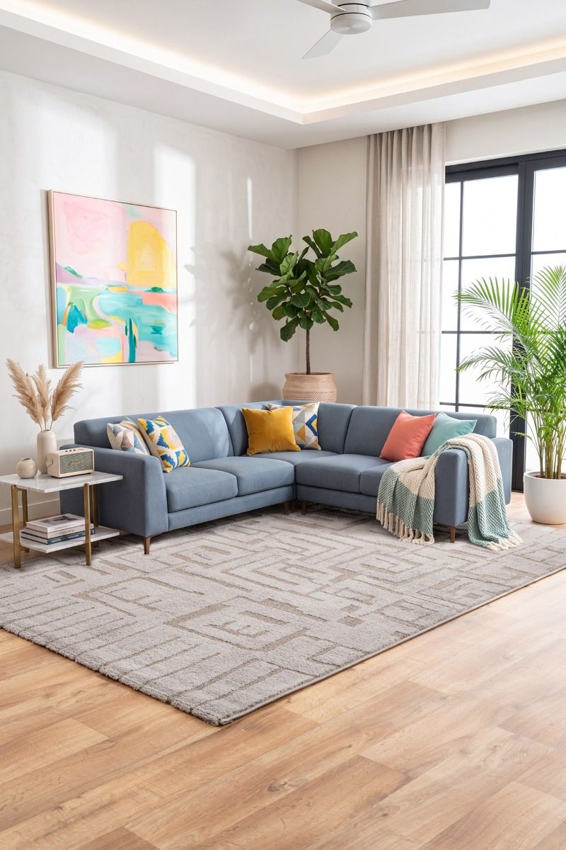 Liva 027A - Taupe/Beige - Løven Home