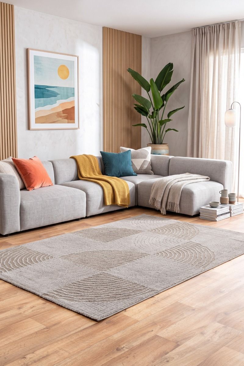 Liva 038A - Taupe/Beige - Løven Home