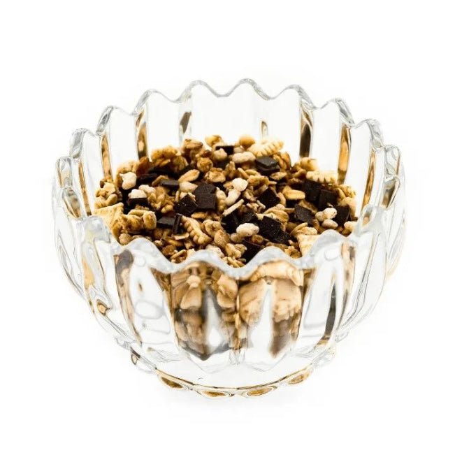 Lotus Glasskåle - og Dessert Tallerken Sæt 12 dele, 200 ml - Løven Home