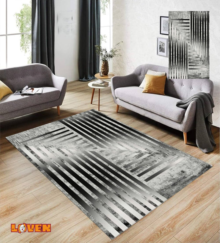 Løven Vaskbart Tæppe - 10 Grå - Løven Home