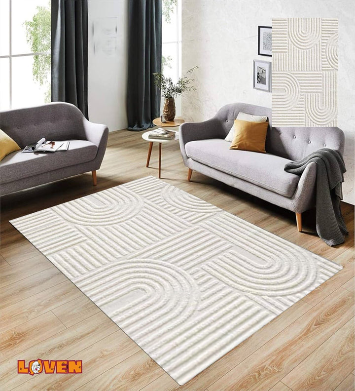 Løven Vaskbart Tæppe - 2 Cream - Løven Home