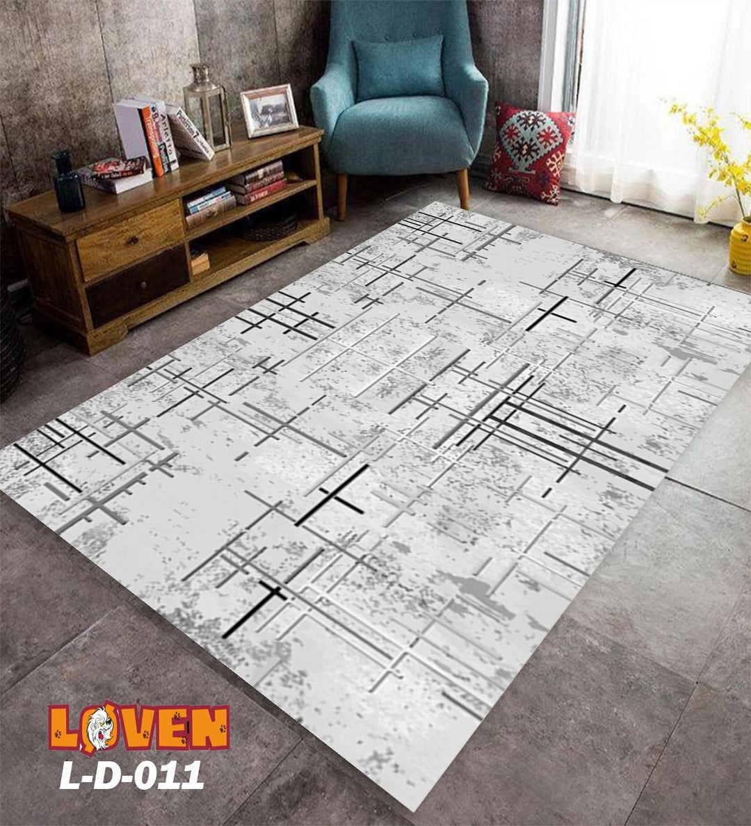 Løven Vaskbart Tæppe - 20 Grå - Løven Home