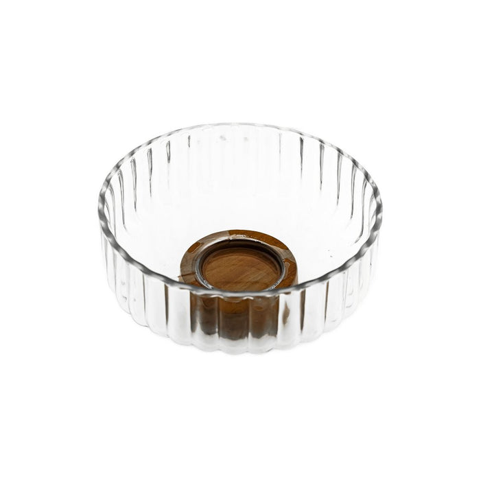 Luana Bowl Medio Glasskål med Akacietræ – 21 × 9,5 cm - Løven Home