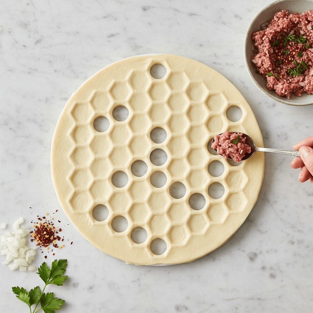 Manti - og Dumplingform 25 cm - Løven Home