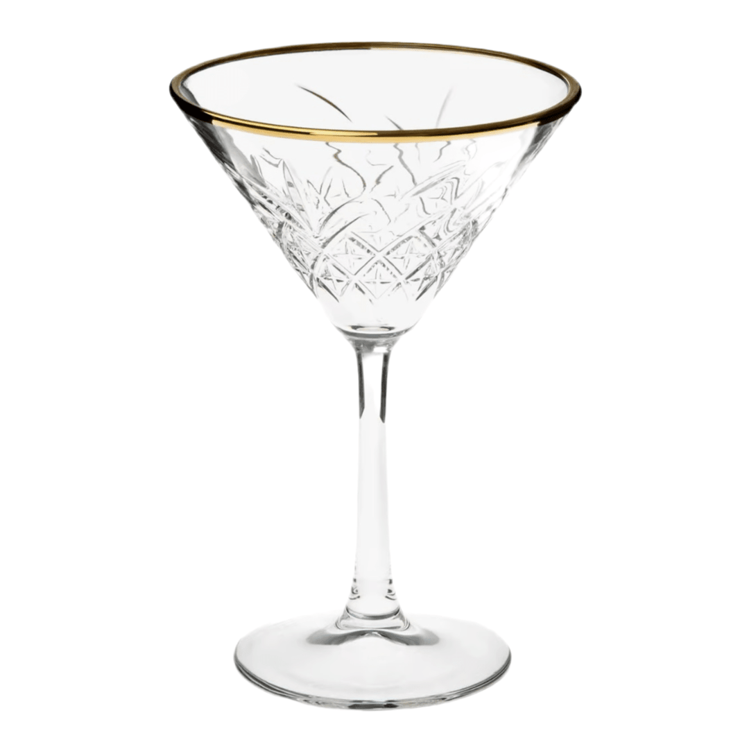 Martini Glassæt 4 stk. 230 ml. - Pasabahce Golden Touch Timeless - Løven Home
