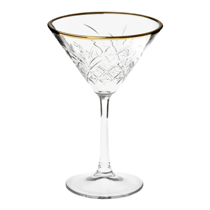 Martini Glassæt 4 stk. 230 ml. - Pasabahce Golden Touch Timeless - Løven Home