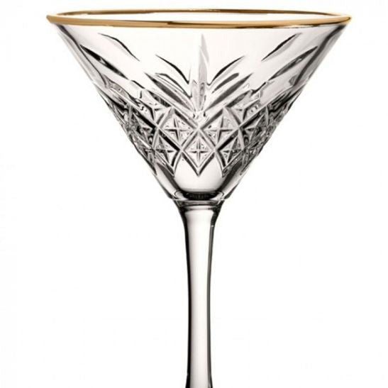 Martini Glassæt 4 stk. 230 ml. - Pasabahce Golden Touch Timeless - Løven Home