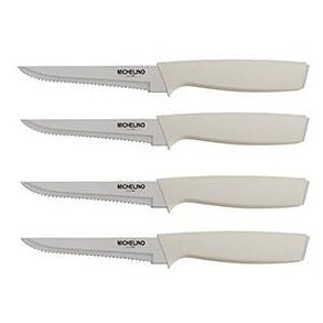 Michelino Alythia Knivsæt m/Holder – 10 Dele - Beige - Løven Home