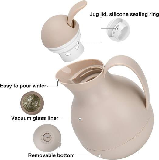 Michelino Alythia Termokande 1 Liter - Beige - Løven Home