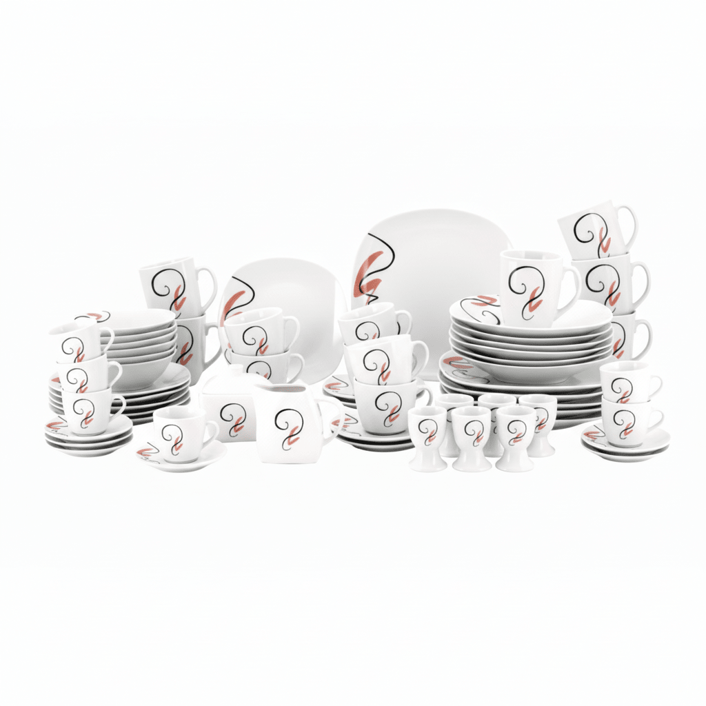 Michelino Aurelia Porcelænssæt - 62 Dele - Løven Home