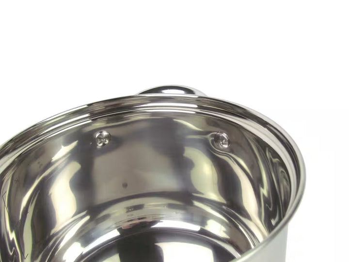 Michelino Berlin Grydesæt – 8 Dele i Satineret Rustfrit Stål - Løven Home