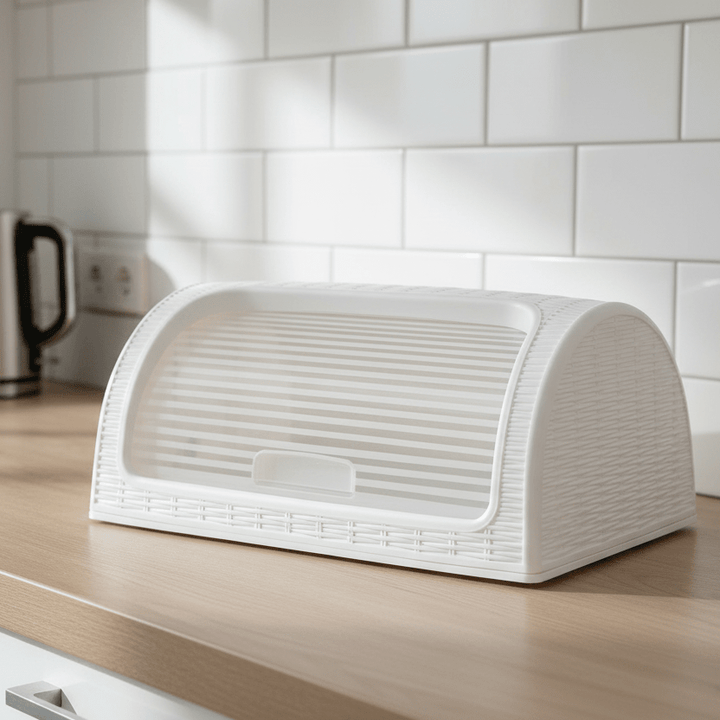 Michelino Brødboks – Hvid plast (42 x 27 x 18 cm) - Løven Home