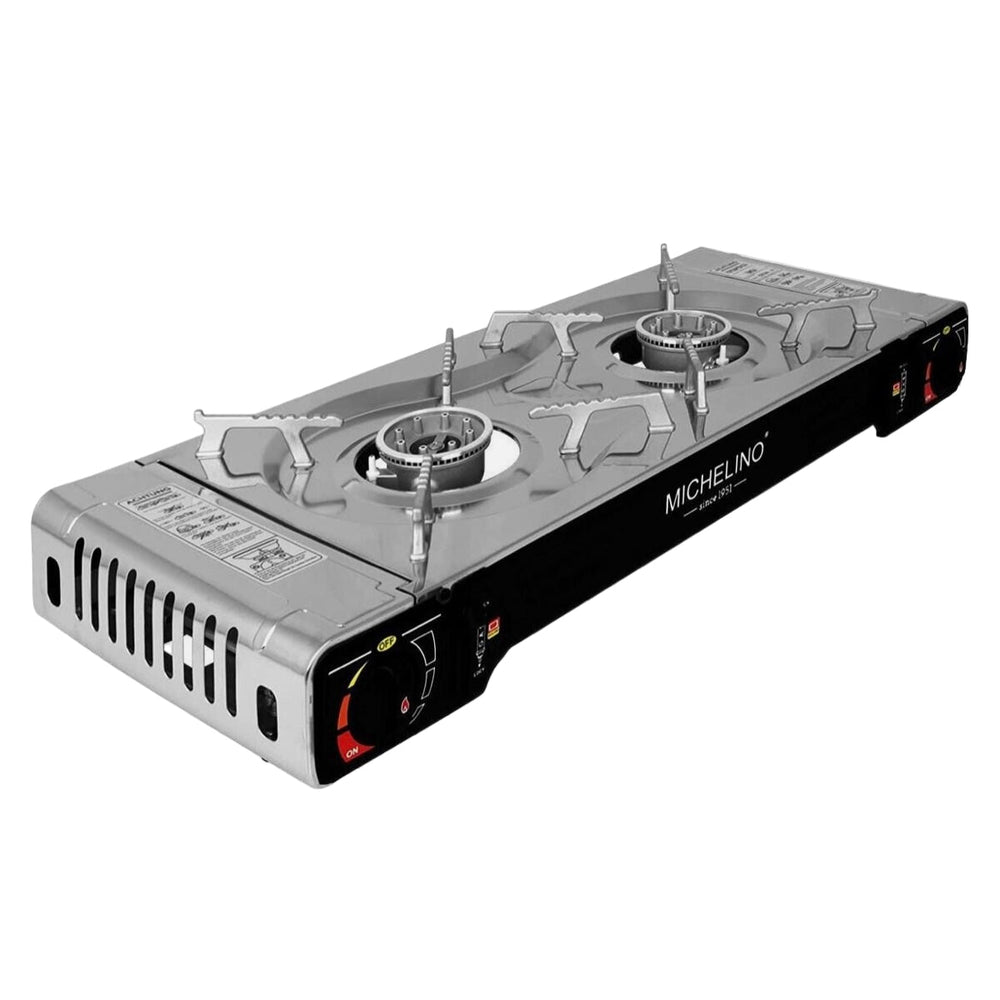 Michelino Dobbelt Gaskomfur M/Bærekuffert - Løven Home