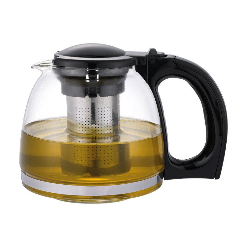 Michelino Glas Tekande med Rustfrit Stål Si – 1200 ml - Løven Home