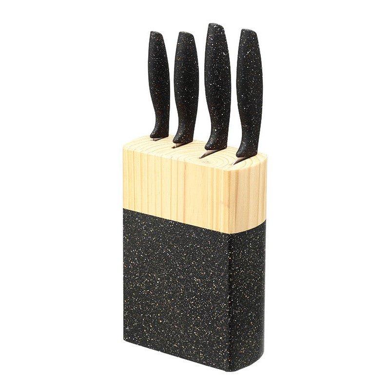 Michelino Hektor Knivsæt 5 Dele - Sølv & Marmoreret træ - Løven Home