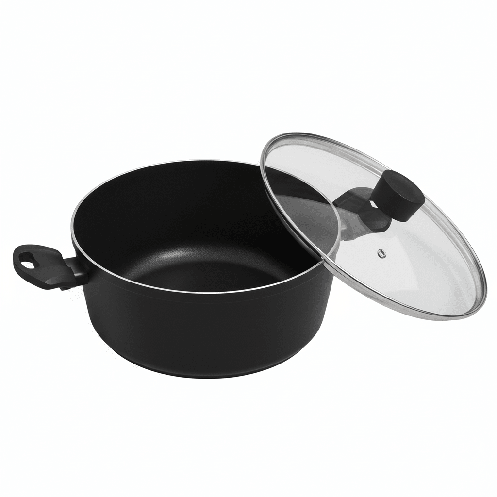 Michelino Nora New Line Gryde m/Glaslåg - Non - Stick - 28 cm - 4,5 Liter - Løven Home