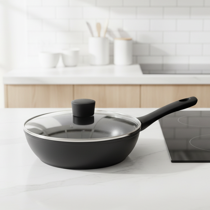 Michelino Nora New Line Højkantpande | Ø24 cm | Grå inderside